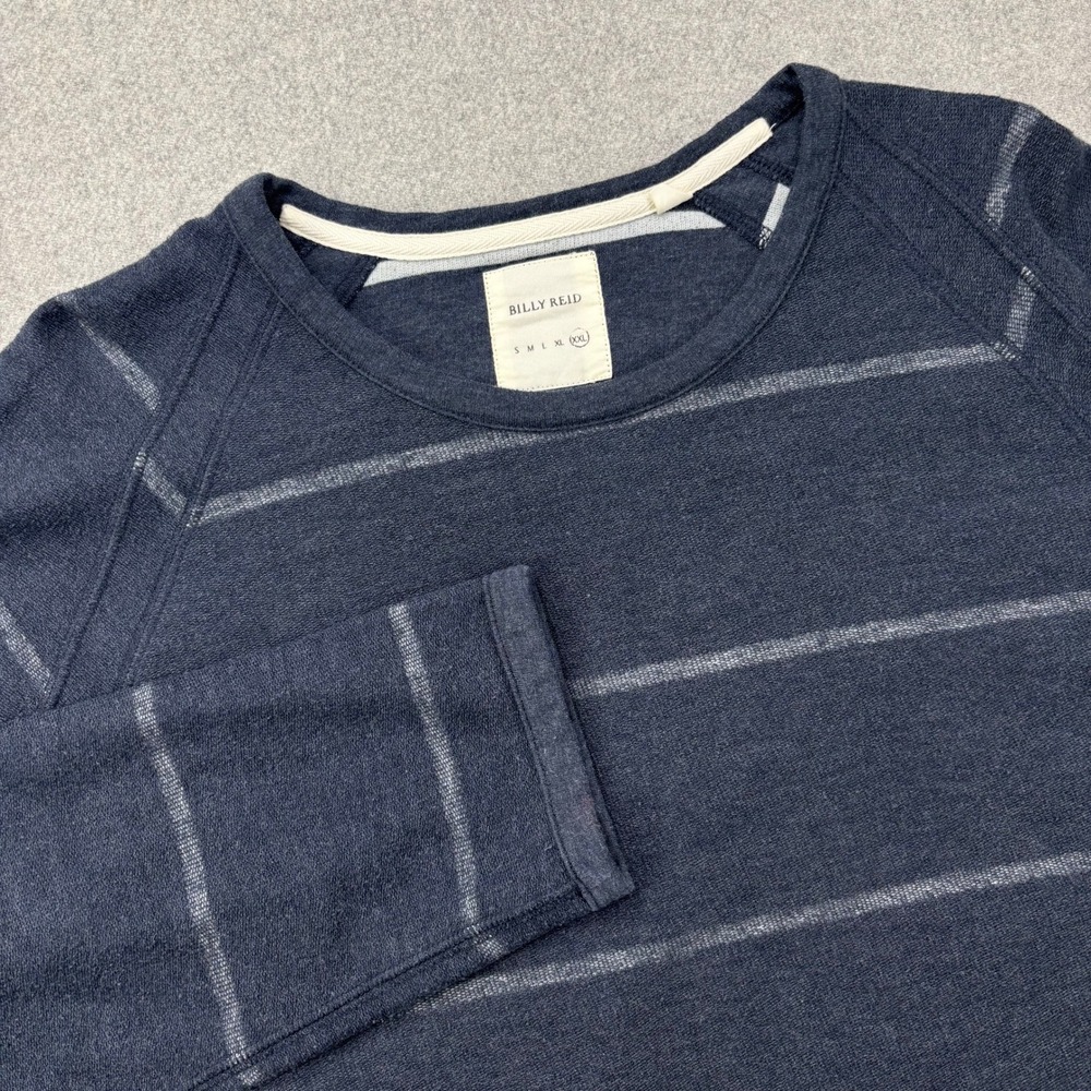 Billy Reid Navy Long Sleeve Tee